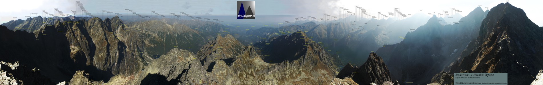 panorama z Niżnich Rysów